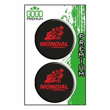 MONDİAL UYUMLU (5X5 cm) İKİLİ DAMLA ETİKET Resimi